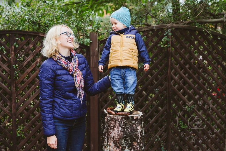 jesienna sesja rodzinna lifestyle