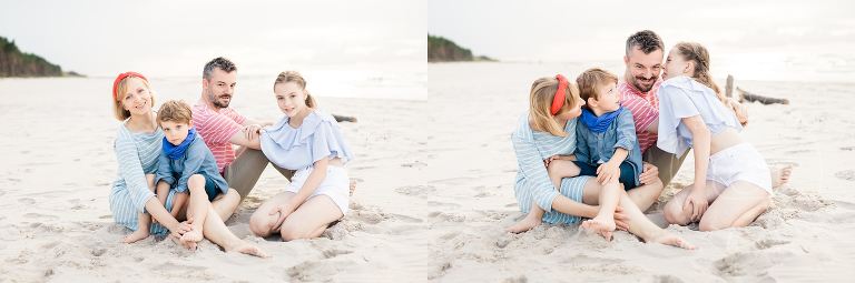 sesja rodzinna na plaży
