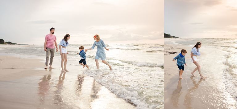 sesja rodzinna na plaży