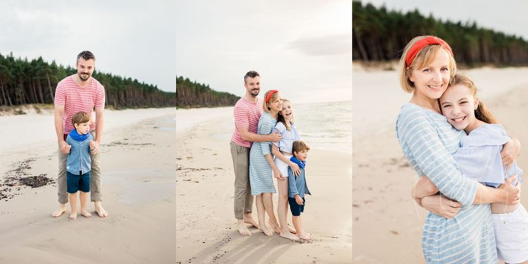 sesja rodzinna na plaży