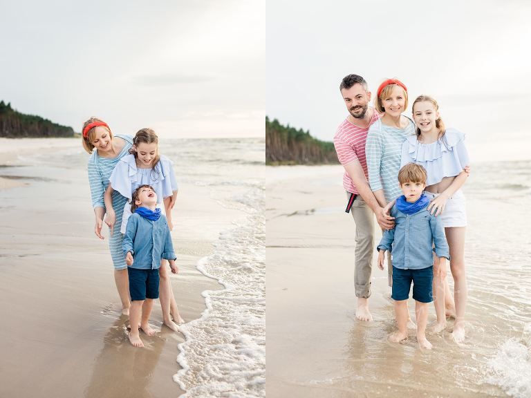 sesja rodzinna na plaży