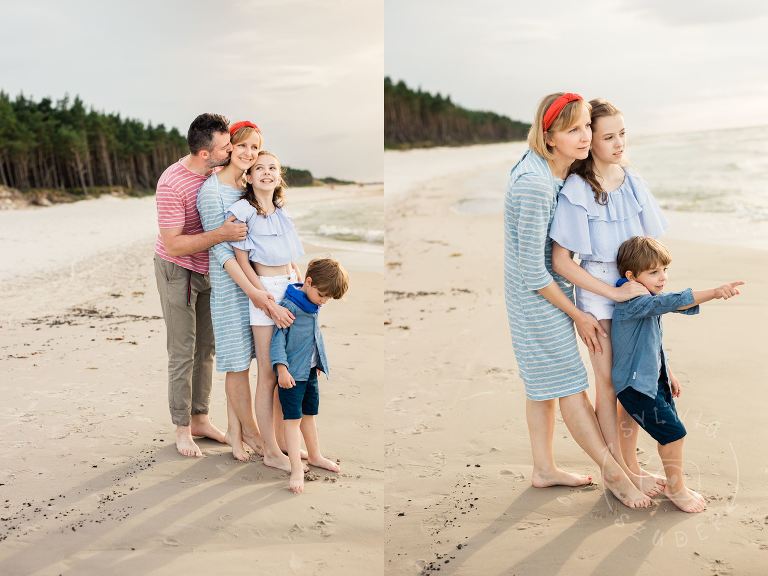sesja rodzinna na plaży